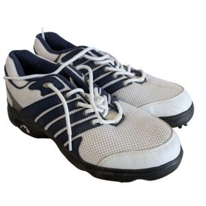 Bite Men's 9 Golf Athletic Shoe Black White Lace Up Cleat Used with Box